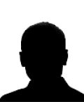 Male avatar. Silhouette of a young man. Social media icon. Black and white silhouette isolated on white background